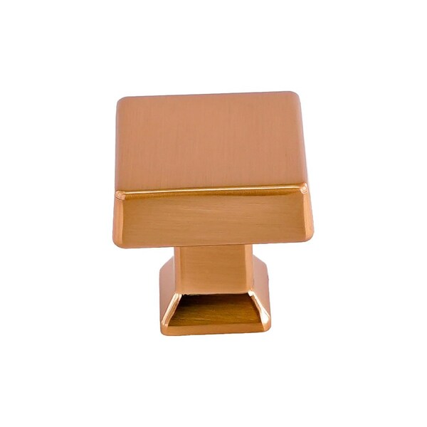 Pride Industrial 1-1/4in Square Colorado Cabinet Knob Rose Gold Finish - K94723RG