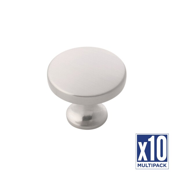 Hickory Hardware Knob 1-3/8 Inch Diameter, 10PK - H076698-SN-10B