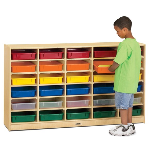 Jonti-Craft 30 Paper-Tray Mobile Storage, with Colored Paper-Trays - 0931JC