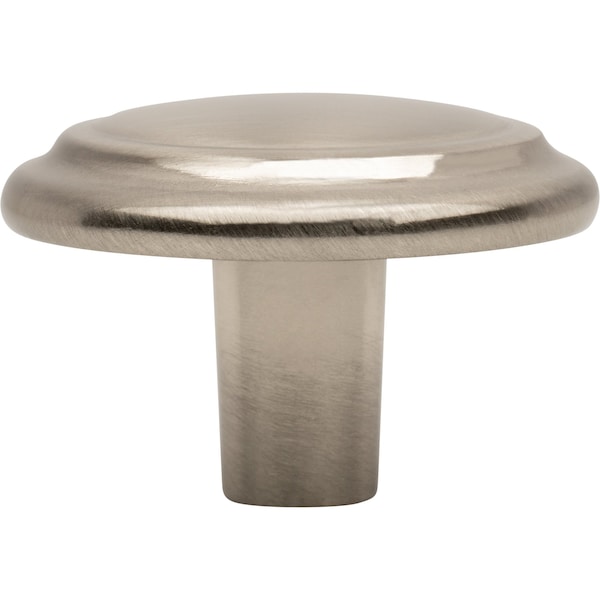 Designperfect 1-1/4 Diameter Round Cabinet Knob, Brushed Satin Nickel, 10PK - DPA10R92KSNB