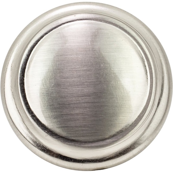 Designperfect 1-1/4 Diameter Round Cabinet Knob, Brushed Satin Nickel, 10PK - DPA10R92KSNB