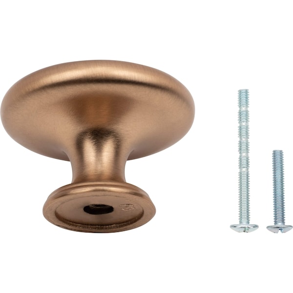 Designperfect 1-5/16 Diameter Round Cabinet Knob, Champagne Bronze/Gold, 25PK - DPA25R38KCBZ