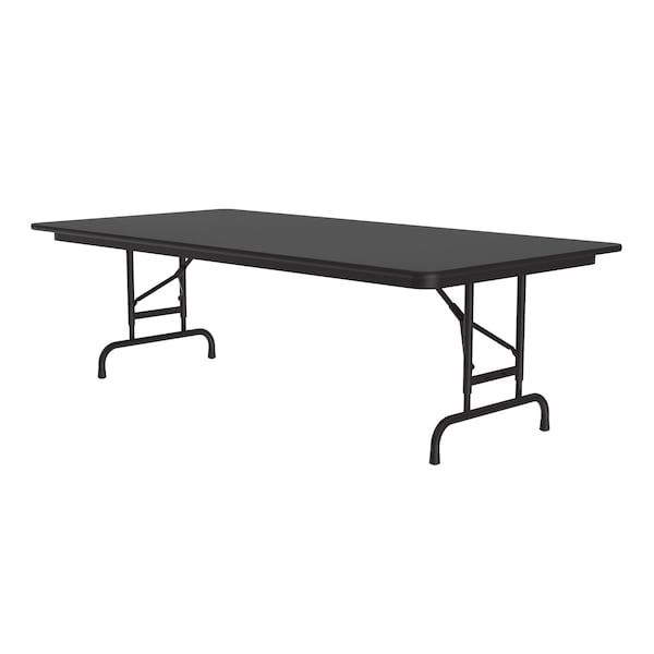 Correll CFA Adjustable HPL Folding Tables 36x72 Black Granite - CFA3672PX-07