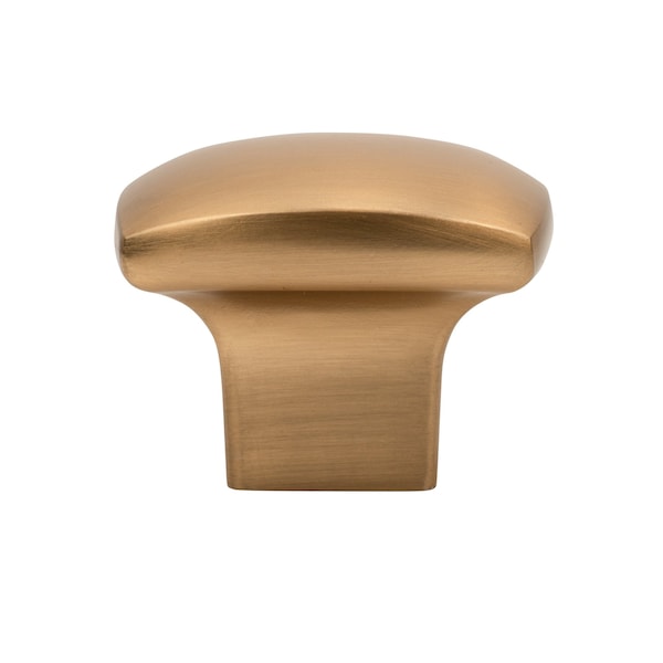 Designperfect 1-3/16 Overall Length Square Cabinet Knob, Champagne Bronze/Gold, 10PK - DPA10S83KCBZ