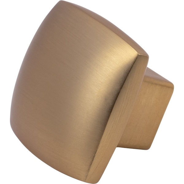 Designperfect 1-3/16 Overall Length Square Cabinet Knob, Champagne Bronze/Gold, 10PK - DPA10S83KCBZ