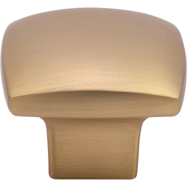 Designperfect 1-3/16 Overall Length Square Cabinet Knob, Champagne Bronze/Gold, 10PK - DPA10S83KCBZ