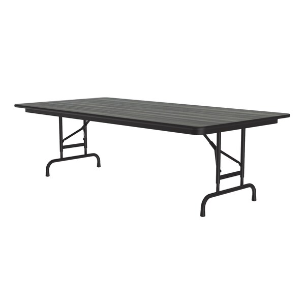 Correll CFA Adjustable HPL Folding Tables 36x72 New England Driftwood - CFA3672PX-52