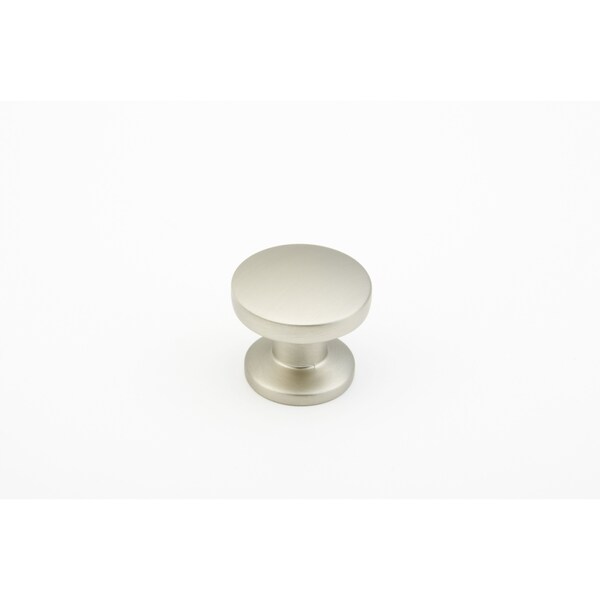 Schaub 1-3/8in Northport Round Cabinet Knob Satin Nickel Finish - 211-15
