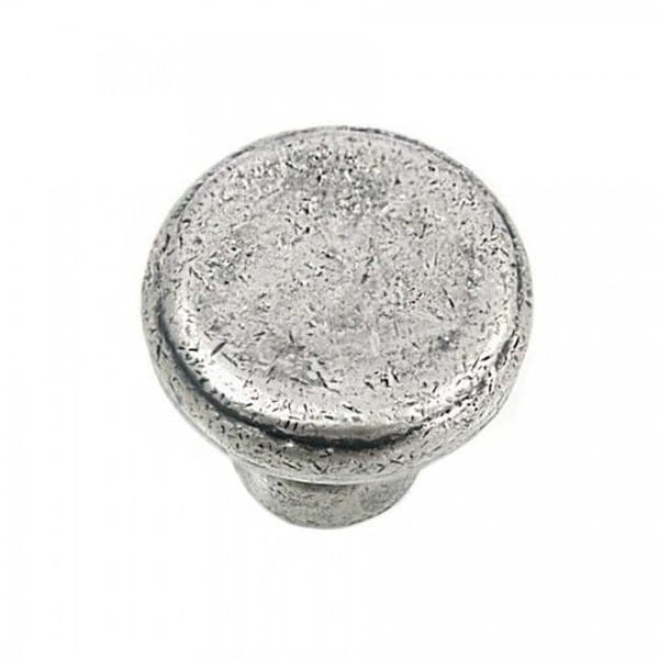 Strategic Brands Strategic Brands 84364 Distressed Pewter Riverstone Large Button Cabinet Knob - 84364
