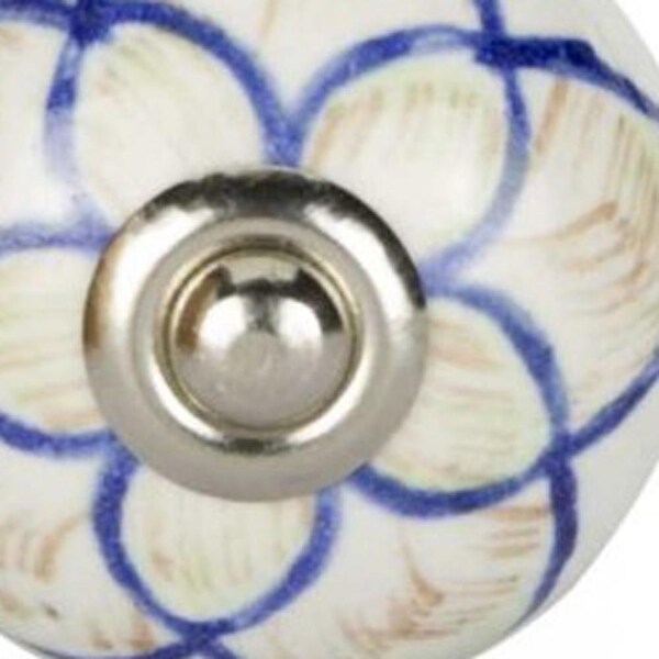 Homeroots Multi Color Ceramic & Metal Knob; 1.5 x 1.5 x 1.5 in. - Pack of 12 - 358093