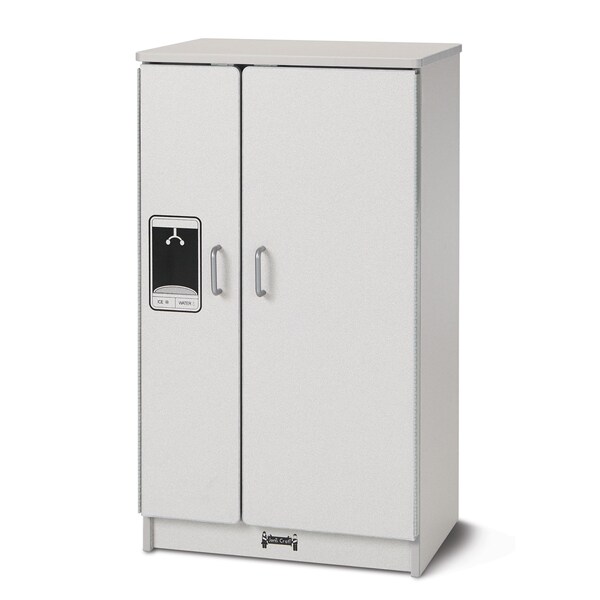 Jonti-Craft Rainbow Accents Culinary Creations Kitchen Refrigerator, Gray - 2410JCWW000
