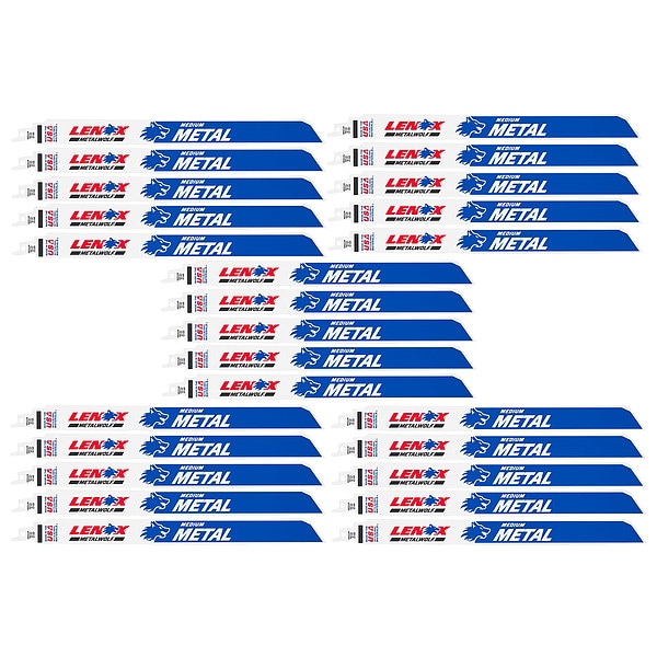Lenox 18 TPI Reciprocating Saw Blades, 25 PK - 20191B12118R