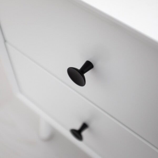 Hickory Hardware Maven Collection Hook Knob 2-5/16 Inch Diameter Matte Black Finish - H078782MB