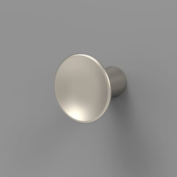 Hickory Hardware Maven Collection Hook Knob 2-5/16 Inch Diameter Satin Nickel Finish - H078782SN