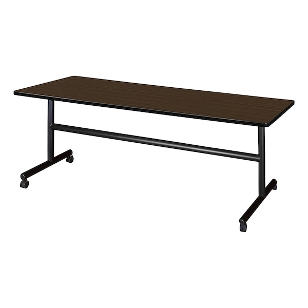 Regency Kobe Flip-Top Training Nesting Table, 72 in W, 30 in L, Neo Walnut - MKFT7230NW