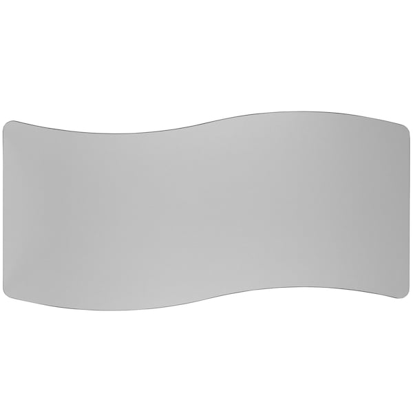 Flash Furniture Rectangle 26 W, 60 L, 30 H, Chrome, Laminate, Particleboard, Steel, Grey - XU-A3060-CON-GY-T-A-CAS-GG