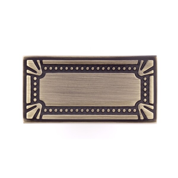 Richelieu 1 11/16 in. X 7/8 in. (43 mm x 22 mm) Antique English Traditional Metal Cabinet Knob - BP78033AE