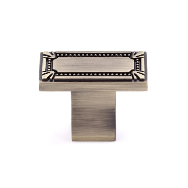 Richelieu 1 11/16 in. X 7/8 in. (43 mm x 22 mm) Antique English Traditional Metal Cabinet Knob - BP78033AE