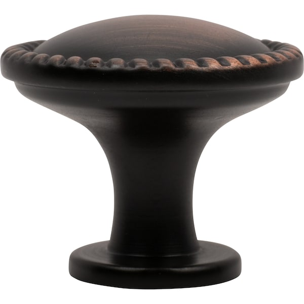 Designperfect 1-1/4 Diameter Round Cabinet Knob, Brushed Oil Rubbed Bronze - DPA-R11KORB