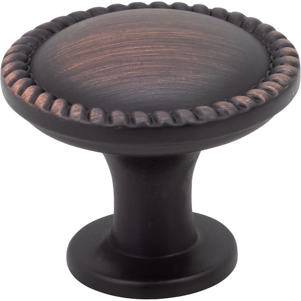 Designperfect 1-1/4 Diameter Round Cabinet Knob, Brushed Oil Rubbed Bronze - DPA-R11KORB