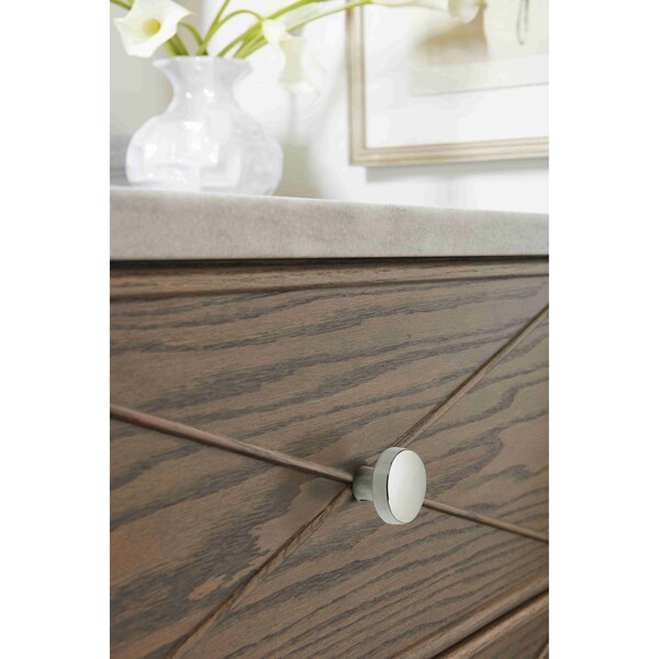 Amerock Blackrock 1-5/8 inch 41mm Diameter Polished Nickel Cabinet Knob - 2000606