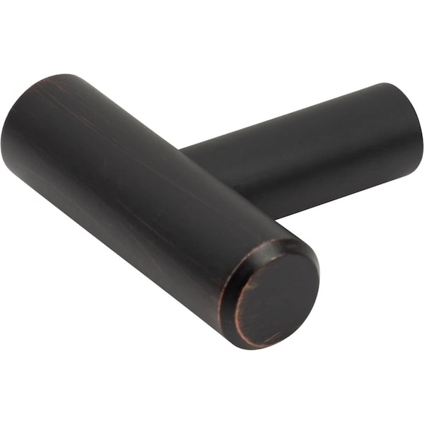 Designperfect 1-9/16 Overall Length Cabinet T-Knobb, Brushed Oil Rubbed Bronze, 25PK - DPA25T14KORB