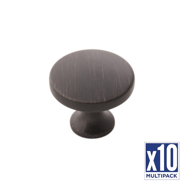 Hickory Hardware Knob 1-3/8 Inch Diameter, 10PK - H076698-VB-10B