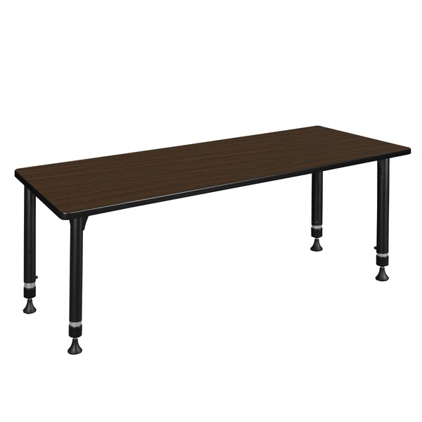 Regency Kee Height Adjustable Classroom Activity Table, 60 in W, 30 in L, Neo Walnut - MT6030NWAPBK