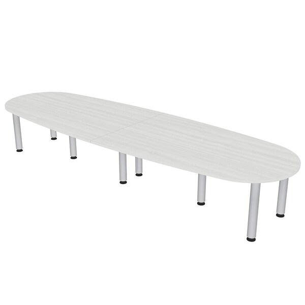Skutchi Designs 45 in W, 120 in L, 29 in H, Engineered Wood Top, White - HAR-BOVL-46119-PT-WC