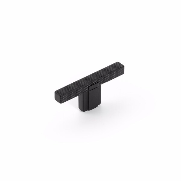 Schaub 2-1/2in Quadrato Cabinet T Knob Matte Black Finish - 20010-MB