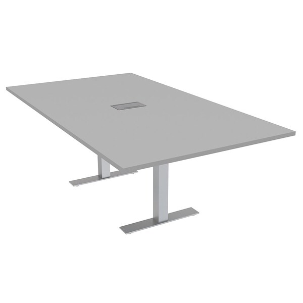 Skutchi Designs 47.25 in W, 84 in L, 29 in H, Engineered Wood Top, Grey - HAR-REC-48X84-T-ELEC-XD01