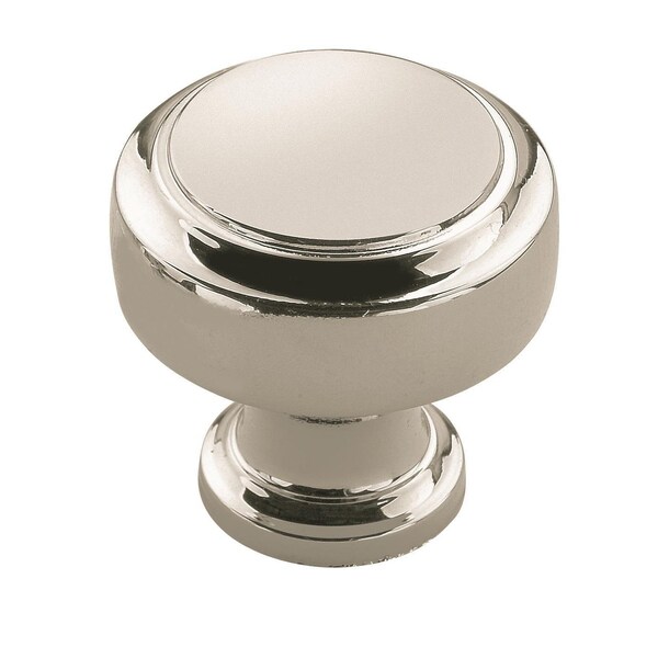 Amerock Highland Ridge 1-3/16 in 30 mm Diameter Polished Nickel Cabinet Knob - BP55312PN