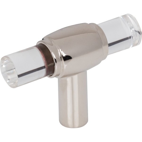 Jeffrey Alexander 2" Polished Nickel Carmen Cabinet "T" Knob - 775L-NI