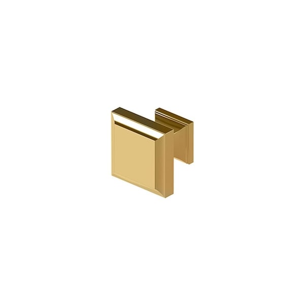 Deltana Decorative Square Cabinet Knob Lifetime Brass - KS10CR003