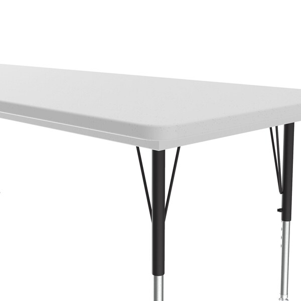 Correll Rectangle Adjustable Height Activity Kids School Plastic Blow Molded Table, 30" W, 72" L - AR3072-REC-23