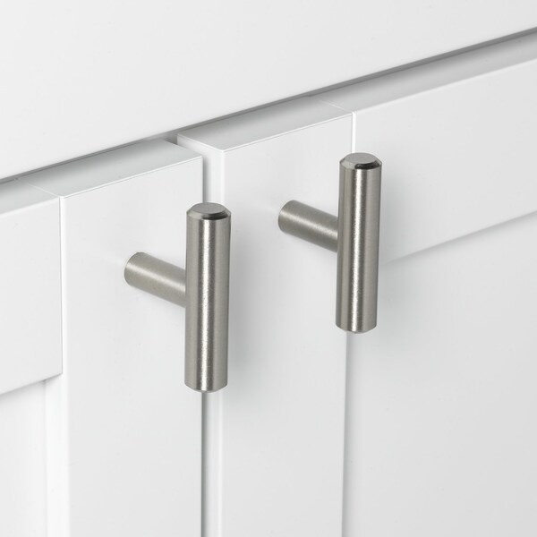 Gliderite Hardware 2 in. Stainless Steel Cabinet T Knob - 6002-T-STST, 5PK - 6002-T-STST-5