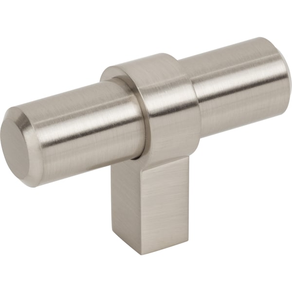 Jeffrey Alexander 2In. Overall Length Satin Nickel Key Grande CabinetIn.tIn. Knob - 51SN
