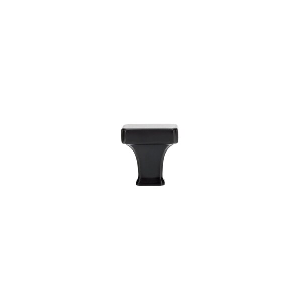 Richelieu 1 3/16-inch (30 mm) x 25/32-inch (20 mm) Matte Black Transitional Cabinet Knob - BP865030900