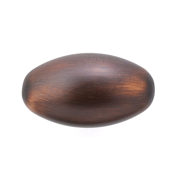 Richelieu 1 31/32 in. X 1 3/32 in. (50 mm x 28 mm) Brushed Oil-Rubbed Bronze Traditional Metal Cabinet Knob - BP444350BORB