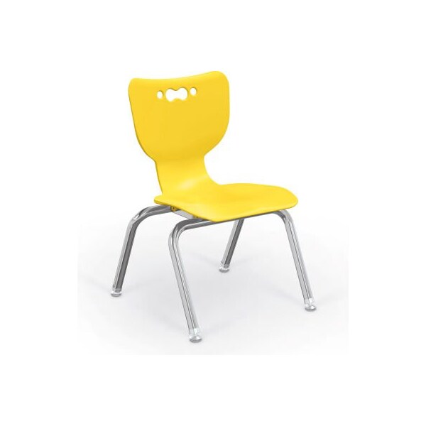 Mooreco Balt Hierarchy 12 Plastic Classroom Chair - Set of 5 - Yellow - 53312-5-YELLOW