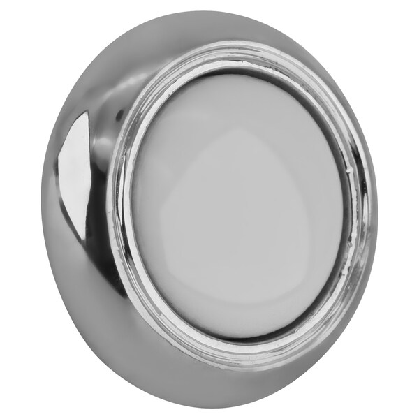 Amerock Residential Mushroom Kitchen Cabinet Knob 1 1/4 in. Diameter White / Polished Chrome - BP7624426W