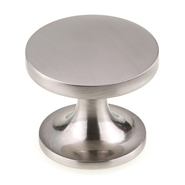 Richelieu 1 23/32 in (44 mm) Brushed Nickel Contemporary Cabinet Knob - BP226544195
