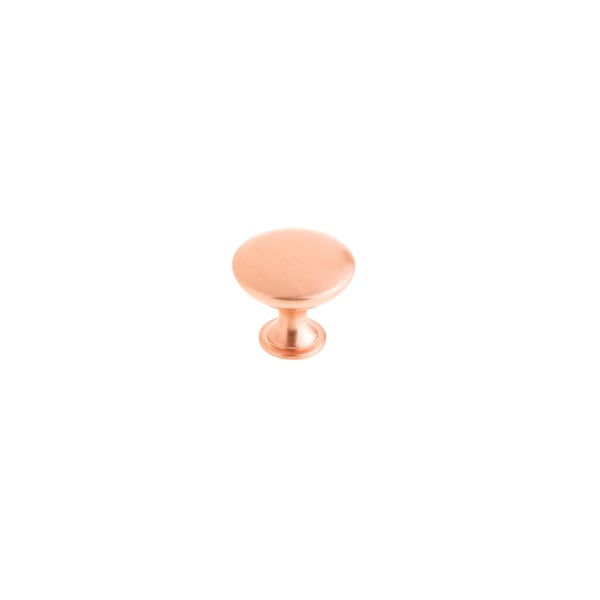Richelieu 31/32 in (25 mm) Rose Gold Contemporary Cabinet Knob - BP904125192