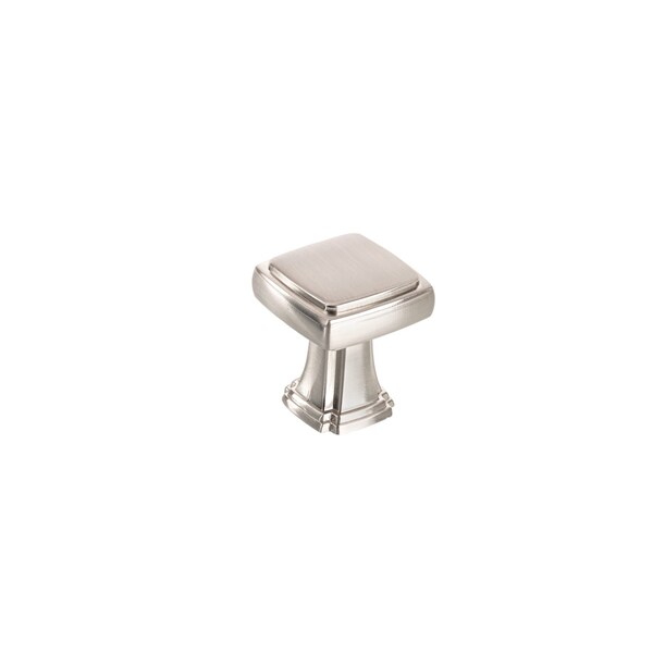 Richelieu 1 1/8-inch (28 mm) x 1 1/8-inch (28 mm) Brushed Nickel Transitional Cabinet Knob - BP867528195