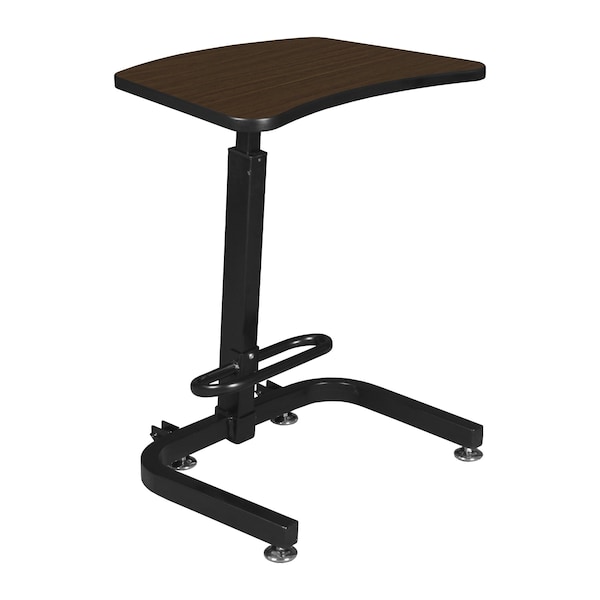 Regency Brody Sit or Stand Desk, 26 in W, 20 in L, Neo Walnut - 1900NW