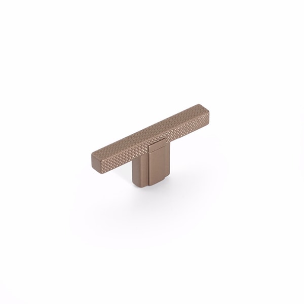 Schaub 2-1/2in Quadrato Cabinet T Knob Satin Bronze Finish - 20010-SBZ