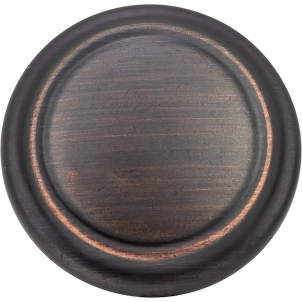 Designperfect 1-1/4 Diameter Round Cabinet Knob, Brushed Oil Rubbed Bronze, 25PK - DPA25R92KORB