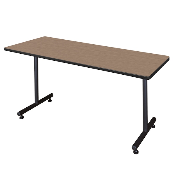 Regency Kobe T-Base Training Seminar Table, 60 in W, 30 in L, Noble Oak - MKTRCT6030NO