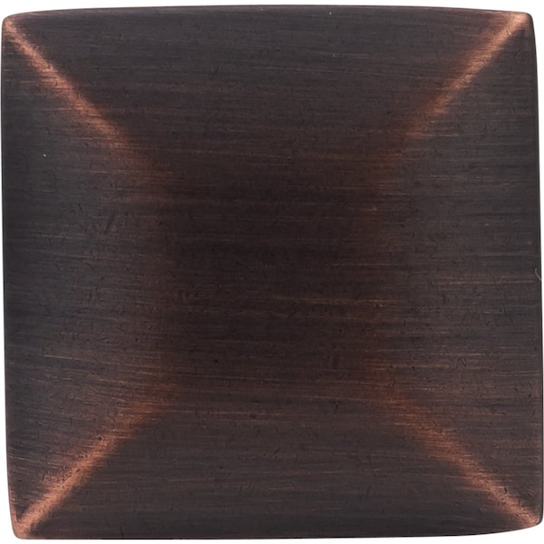 Designperfect 1-3/16 Overall Length Square Cabinet Knob, Brushed Oil Rubbed Bronze - DPA-S94KORB