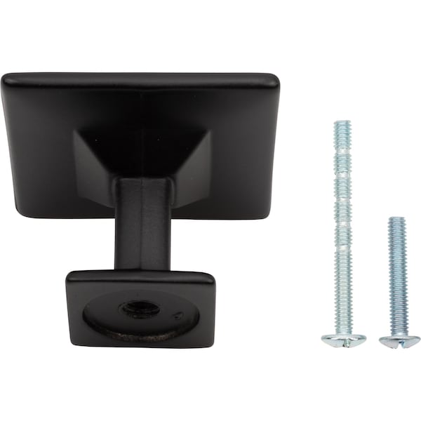 Designperfect 1-3/16 Overall Length Square Cabinet Knob, Brushed Oil Rubbed Bronze - DPA-S94KORB